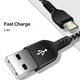Lightning Fast Charge 2.4A кабел за данни, MCE472, черен