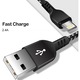 Lightning Fast Charge 2.4A кабел за данни, MCE472, черен