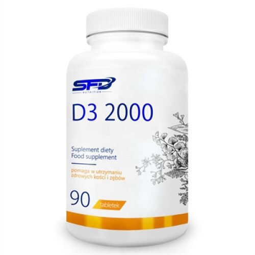 Supliment alimentar Vitamina D3 2000UI 90 comprimate (90 doze)