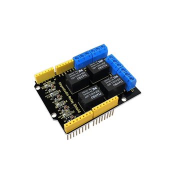 Modul Shield Releu 4-canale pentru Arduino UNO R3, 5V, KS0251 Modul Shield Releu 4-canale pentru Arduino UNO R3, 5V, KS0251