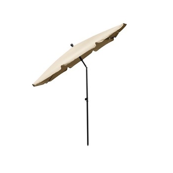 Umbrela Pliabila pentru Terasa, Curte sau Gradina, Inaltime Reglabila, 130x200cm, Culoare Bej Umbrela Pliabila pentru Terasa, Curte sau Gradina, Inaltime Reglabila, 130x200cm, Culoare Bej