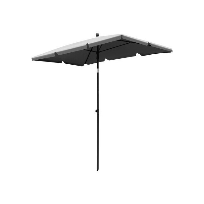 Umbrela Pliabila pentru Terasa, Curte sau Gradina, Inaltime Reglabila, 130x200cm, Culoare Gri