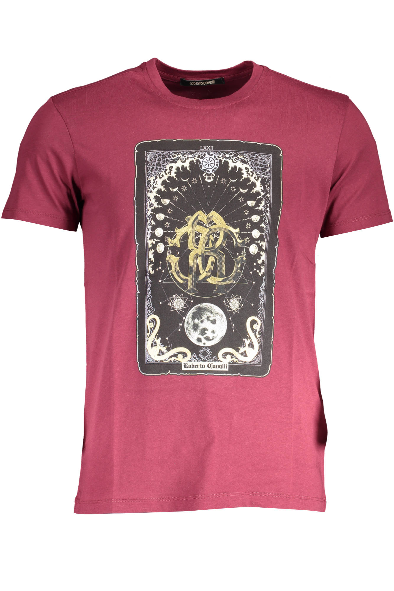 Tricou Barbati, ROBERTO CAVALLI, 9101546, Logo, Rosu, Rosu