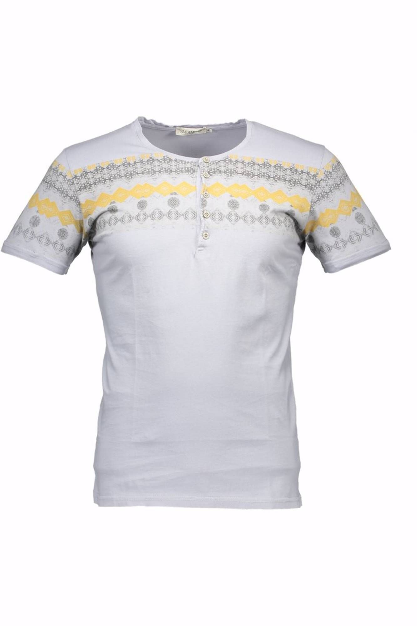 Tricou Barbati, PRIMO EMPORIO, 9101500, Logo, Gri, Gri, 3XL