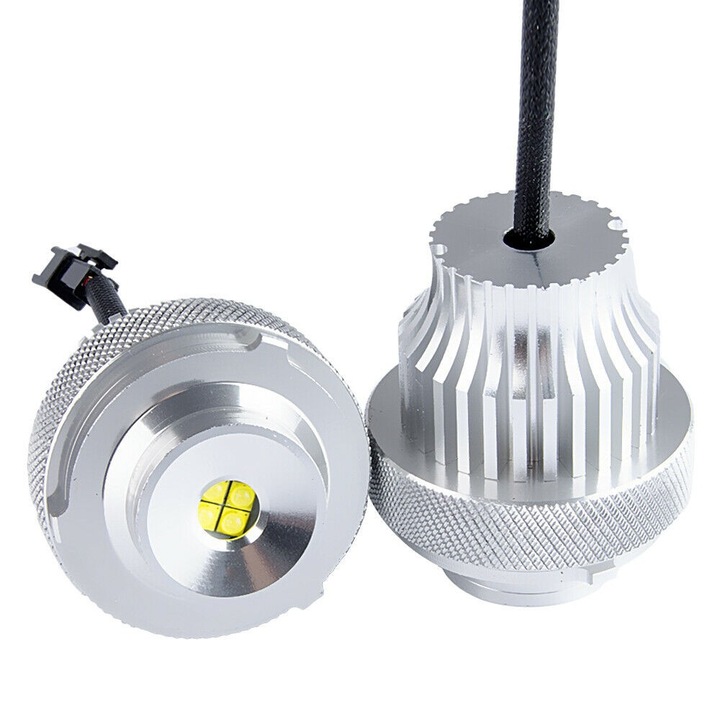 Set 2 Led marker dedicat BMW E60 LCI 32W CanBus dupa 2007 pentru farurile cu lupa dar fara xenon din fabrica