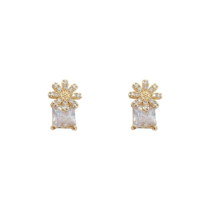 Fülbevaló, Pili-Paradise, Virágmintás, Arany