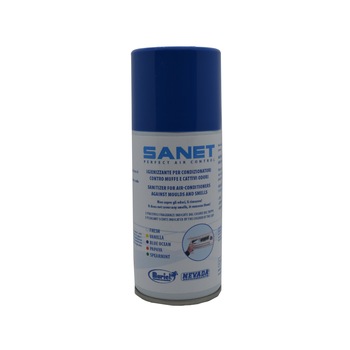 Spray dezinfectant si curatare aparate aer conditionat, Nevada SANET 150 ml, aroma Blue Ocean Spray dezinfectant si curatare aparate aer conditionat, Nevada SANET 150 ml, aroma Blue Ocean