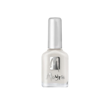 Lac de unghii Moyra 12ml #002 Alb - perla cu lumina Lac de unghii Moyra 12ml #002 Alb - perla cu lumina