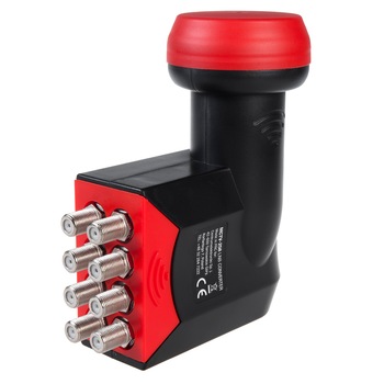 Convertor satelit LNB Octo, Maclean MCTV-258, negru-rosu Convertor satelit LNB Octo, Maclean MCTV-258, negru-rosu