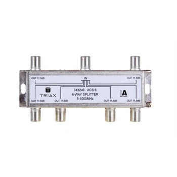Splitter 6 iesiri 5-1000 MHz, atenuare 11.5dB, Triax, seria GOLD - ACS 6 Splitter 6 iesiri 5-1000 MHz, atenuare 11.5dB, Triax, seria GOLD - ACS 6