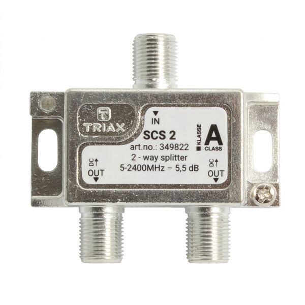 Splitter 2 iesiri 5-2400 MHz, Triax, seria SILVER - SCS 2