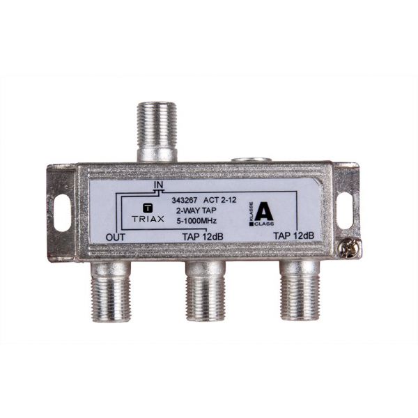 Splitter 2 iesiri TAP 12dB, 5-1000 MHz, Triax, seria GOLD - ACT 2-12