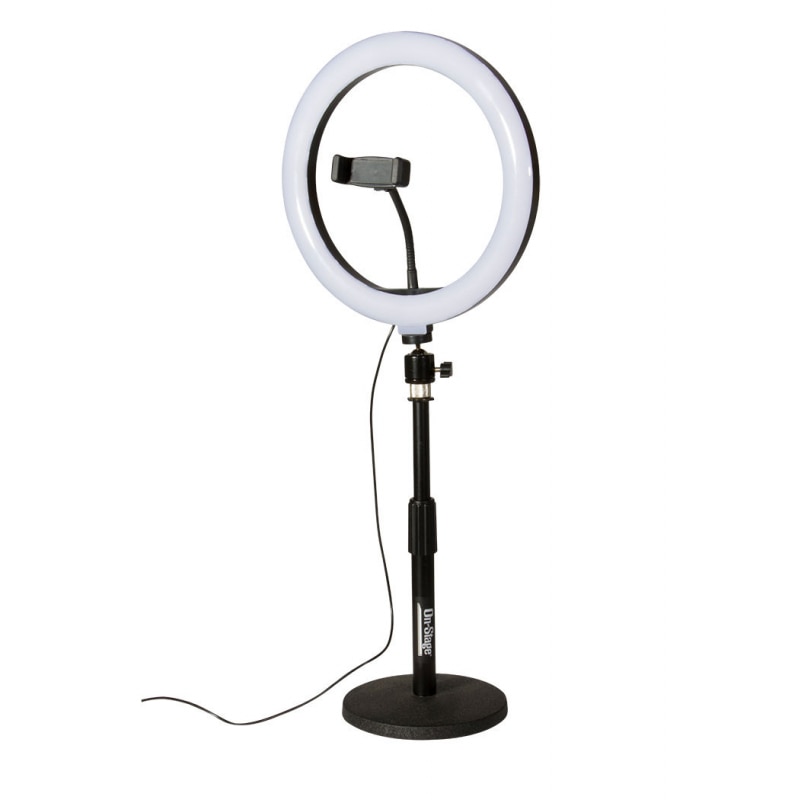Lampa circulara foto Ring Light LED OnStage VLD360 cu 2 stative si telecomanda Bluetooth