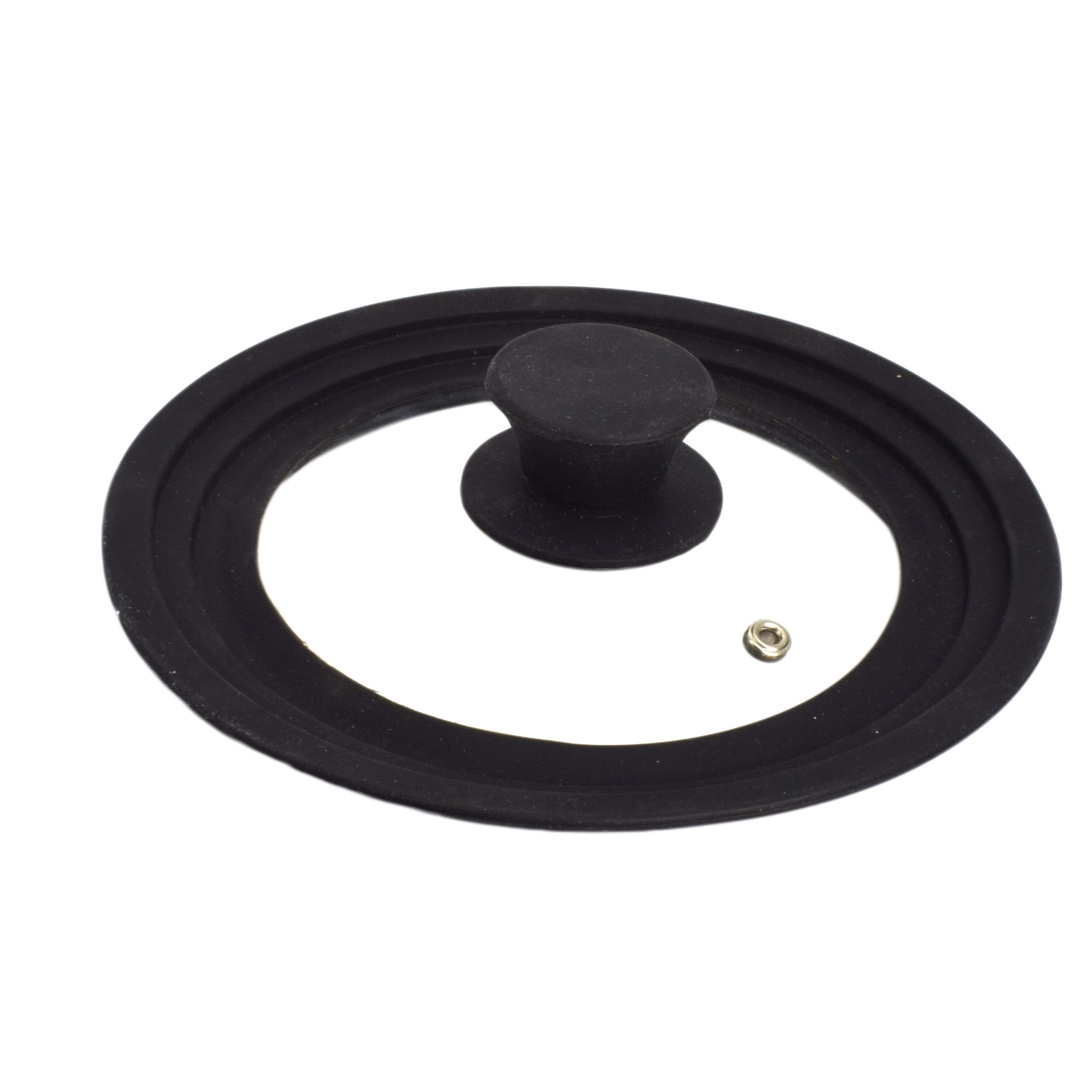 Capac sticla adaptabil cu maner si margini de silicon, Joe Bastiani, Ø 16-21 cm, transparent