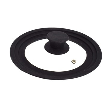 Capac sticla adaptabil cu maner si margini de silicon, Joe Bastiani, Ø 16-21 cm, transparent Capac sticla adaptabil cu maner si margini de silicon, Joe Bastiani, Ø 16-21 cm, transparent