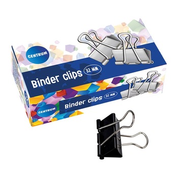 Clips metal Centrum 80135 32 mm 12/cutie Clips metal Centrum 80135 32 mm 12/cutie