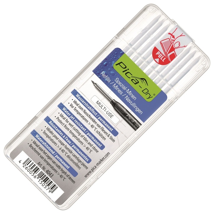 За маркиране и писане върху всякакъв материал Pica-Dry, 10 бр