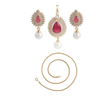 Set bijuterii Desire Pearl,colier si cercei,dublu placat Aur 18k Set bijuterii Desire Pearl,colier si cercei,dublu placat Aur 18k