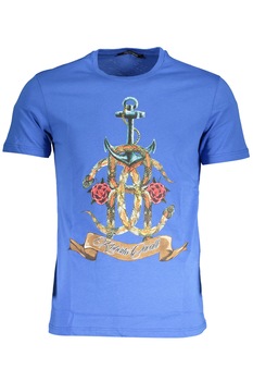 Tricou Barbati, ROBERTO CAVALLI, 9101551, Logo, Albastru, 2XL INTL Tricou Barbati, ROBERTO CAVALLI, 9101551, Logo, Albastru, 2XL INTL