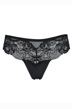 Chiloti brazilieni LORMAR Saten, Negru Chiloti brazilieni LORMAR Saten, Negru