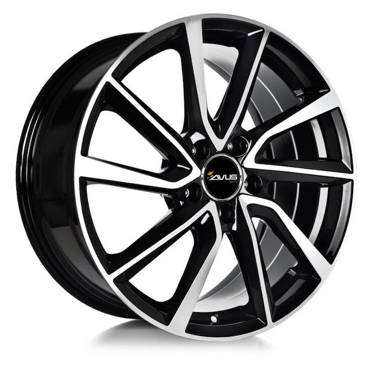 Janta aliaj Avus AC-518 black polished 7.5x17 5x114.3 et40