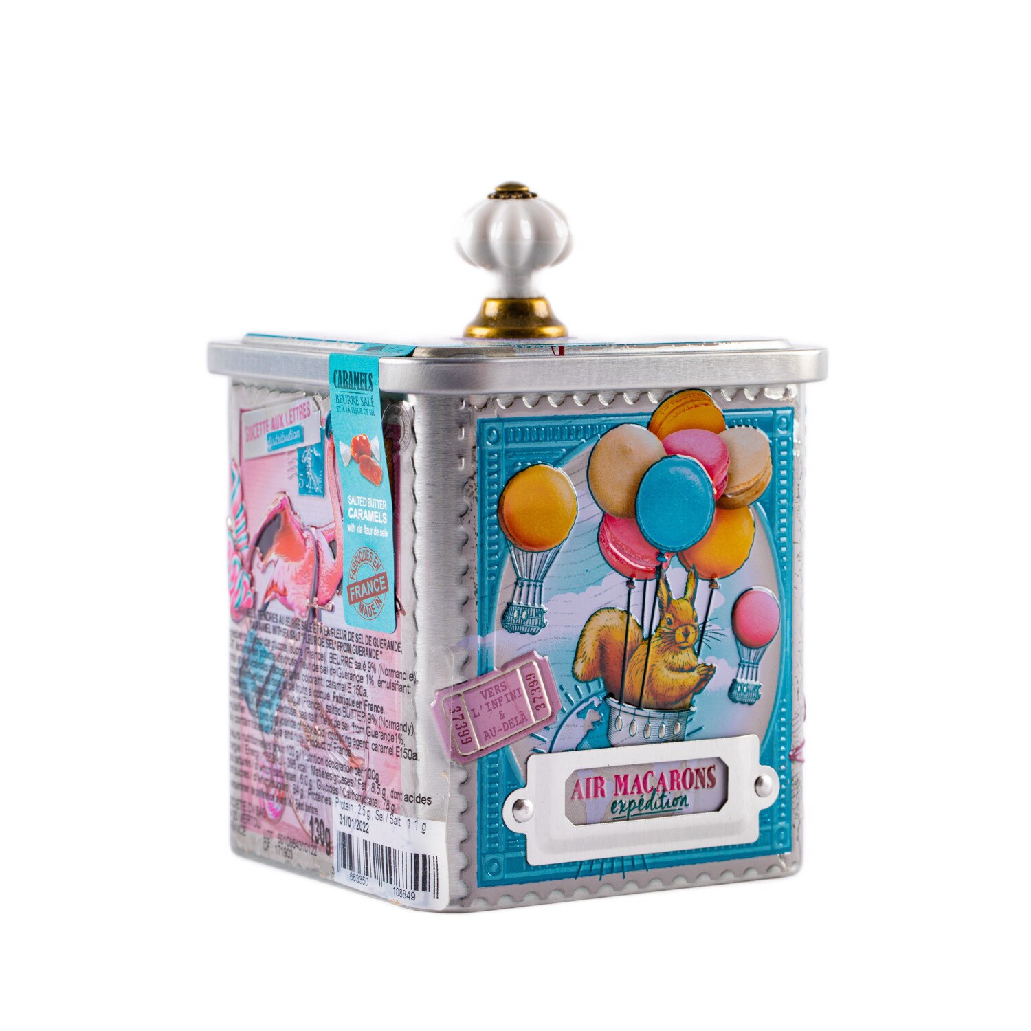 Cutie gourmands, Caramele Bretania cu sare de mare „fleur de sel” 130 g