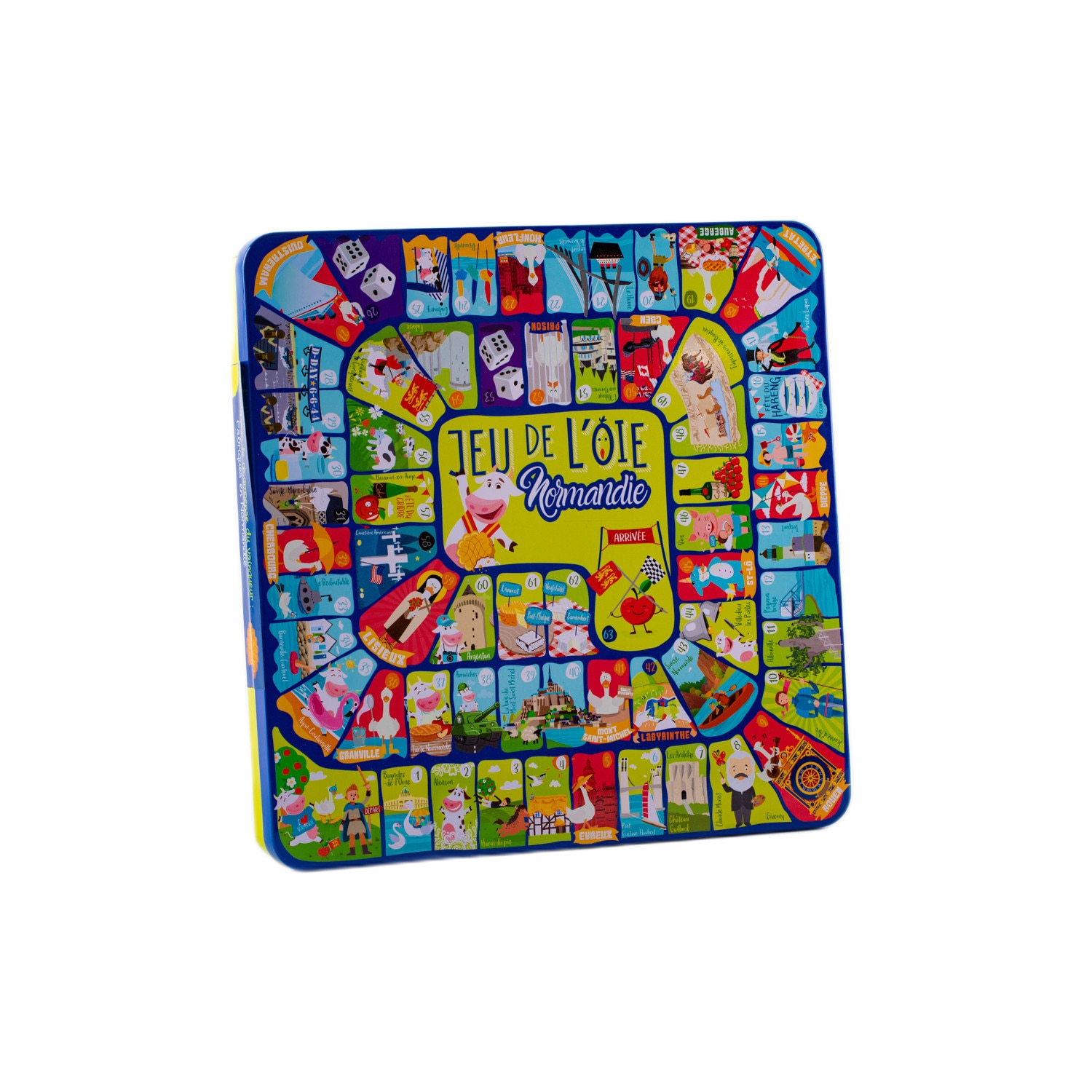 Cutie cu biscuiti Sables cu unt si sare de Guerande, Jeu de l'Oie Normandie 200 g