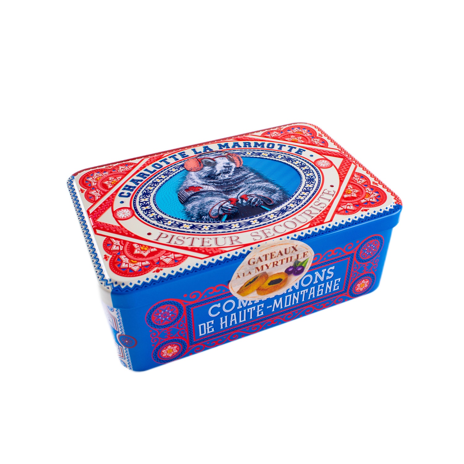 Cutie cu mini prajituri cu umplutura de coacaze, Charlotte la Marmotte, 300g