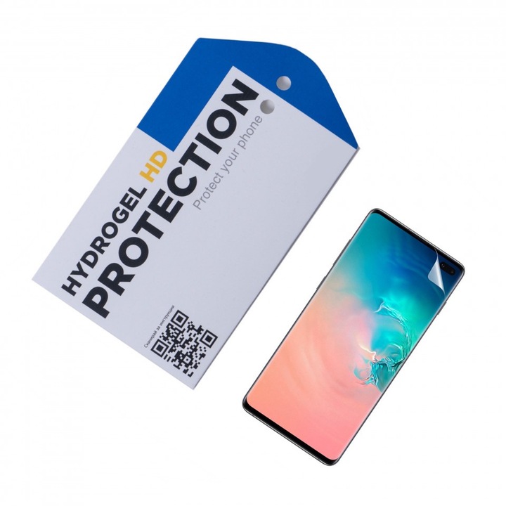 Удароустойчив протектор ОфисиТе за Samsung Galaxy S10 Plus, Hydrogel HD, Privacy покритие