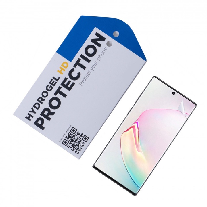 Удароустойчив протектор Ofisite за Samsung Galaxy Note 10 Plus, Hydrogel HD, покритие Blue Light защита за очите