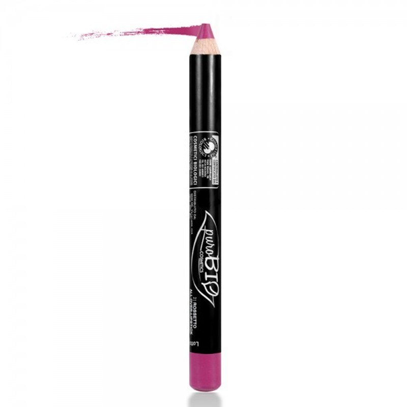 Ruj & fard pleoape creion Magenta 21 PuroBio Cosmetics