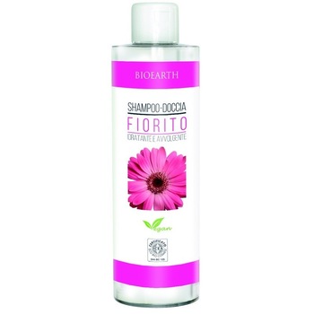 Sampon & gel de dus cu aroma florala Bioearth, 500ml Sampon & gel de dus cu aroma florala Bioearth, 500ml