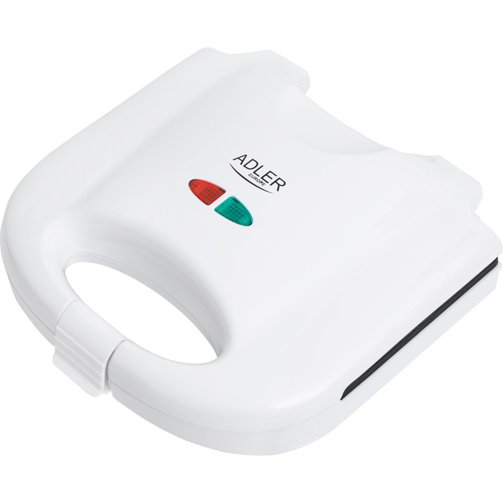 Сандвич тостер Adler AD301, 750W, Бял