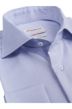 Camasi pentru Butoni Barbati - Luxury Slim Fit Mini Herringbone lila uni Camasi pentru Butoni Barbati - Luxury Slim Fit Mini Herringbone lila uni