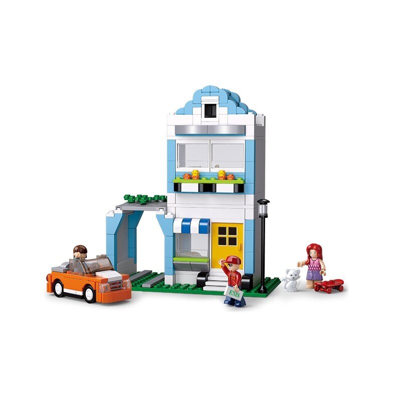 Set de constructie Sluban, Apartamentul lui Lemy si Queenie, 305 piese