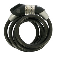 Cablu de siguranta bicicleta, ABUS Raydo 1450/185 KF, 185 cm, otel, negru