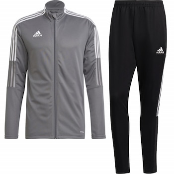 Trening Adidas Tiro 21 Track pentru barbati, Gri/Negru Trening Adidas Tiro 21 Track pentru barbati, Gri/Negru