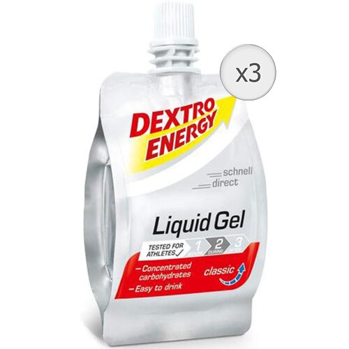 Gel lichid energizant aroma Clasic 60ml Dextro Energy, 3 bucati