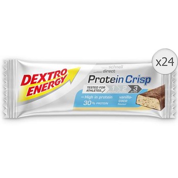 Baton proteic si Carbohidrati Protein Crisp Vanilie si Cocos 50g Dextro Energy, 24 bucati Baton proteic si Carbohidrati Protein Crisp Vanilie si Cocos 50g Dextro Energy, 24 bucati