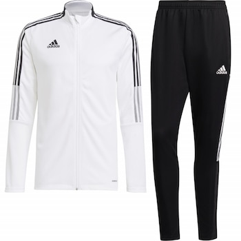 Trening Adidas Tiro 21 Track pentru barbati, Alb/Negru Trening Adidas Tiro 21 Track pentru barbati, Alb/Negru