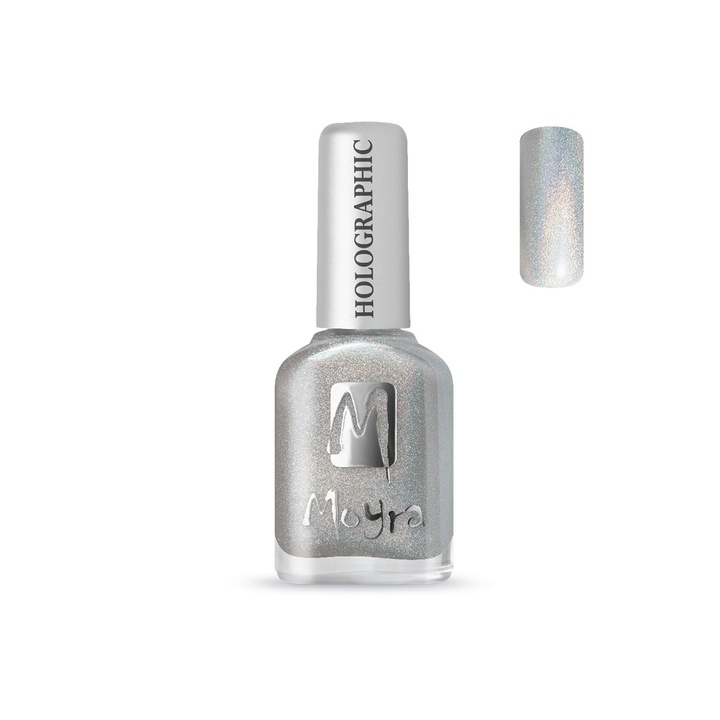 Lac de unghii 12ml Moyra Holographic effect #251 Argint