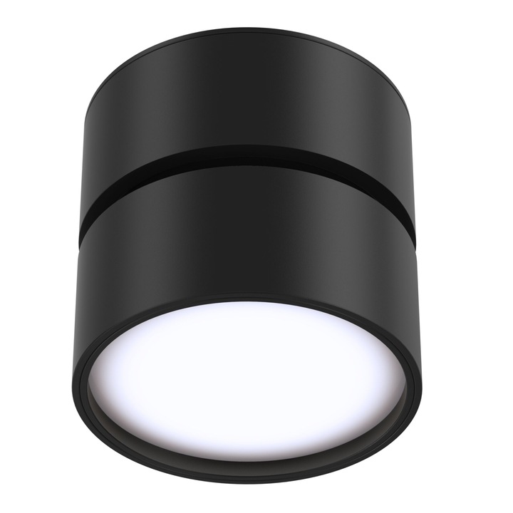 Plafoniera Maytoni Technical Onda, Negru, LED 800 LM, 4000K, lumina naturala
