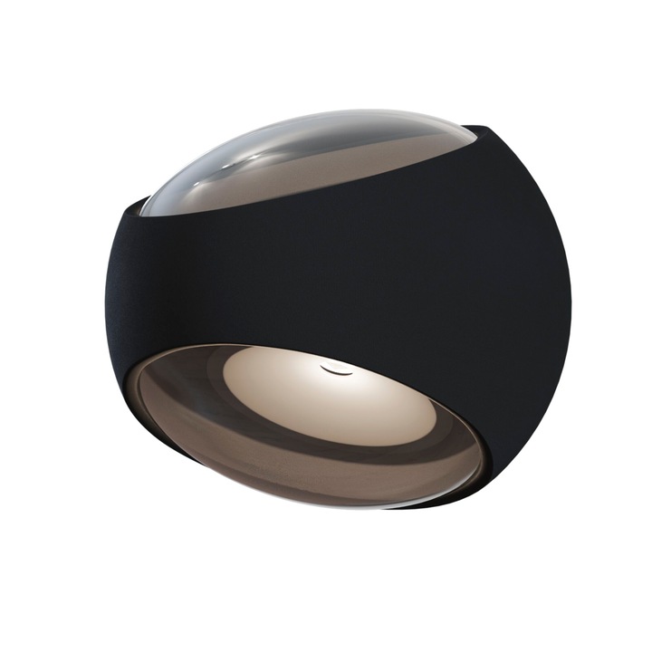 Kültéri fali lámpa Maytoni Outdoor Stream, fekete, LED 350 LM, 3000K, meleg fény