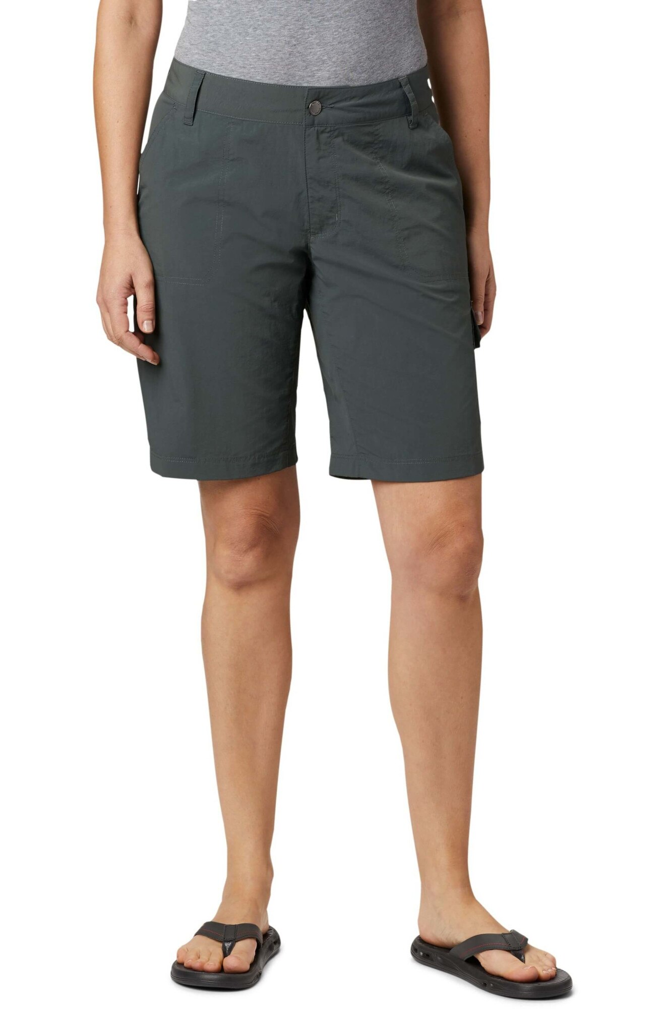 Pantaloni scurti pentru femei, Columbia Silver Ridge 2.0 Cargo Short, Gri, 2