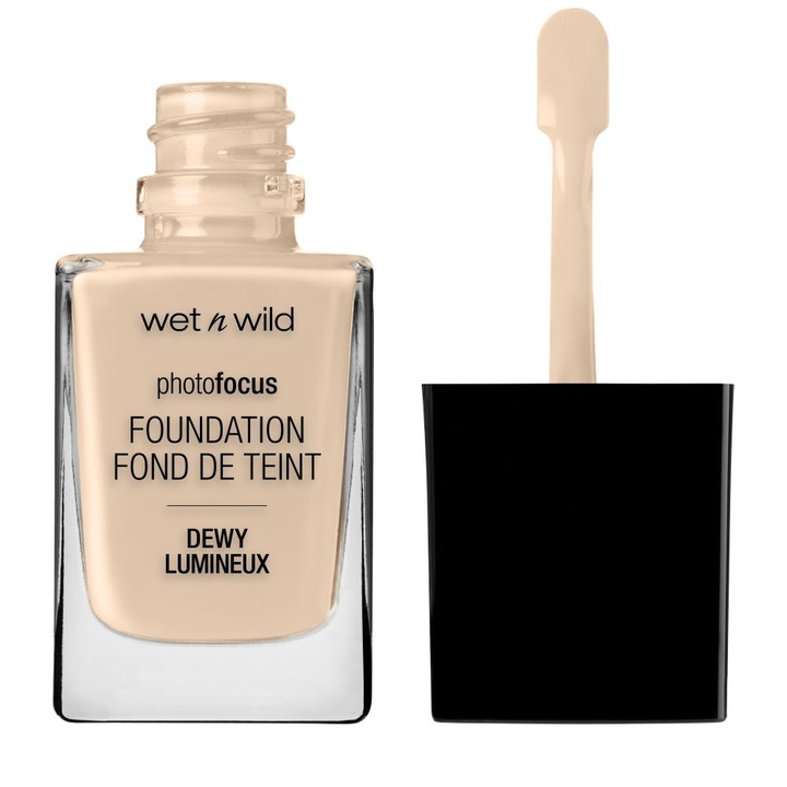 Fond de ten, Wet n Wild, Photo Focus Dewy, Nude Ivory, Iluminator, Vegan, 28 ml