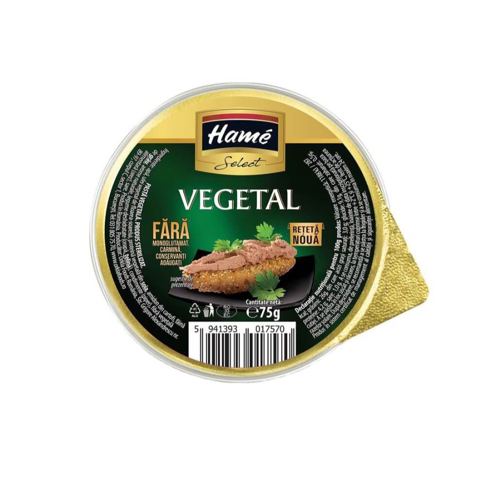 Pate Vegetal Hame Select, 75 g