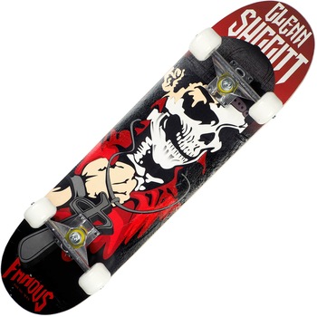 Skateboard Action One ABEC-7, Aluminiu, 79 x 20 cm, negru, Famous Skull Skateboard Action One ABEC-7, Aluminiu, 79 x 20 cm, negru, Famous Skull