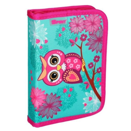 Penar echipat cu parti pliabile Bufnita roz Spirit 28 piese