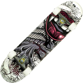 Skateboard Action One ABEC-7, Aluminiu, 79 x 20 cm, gri, Vampire Lips Skateboard Action One ABEC-7, Aluminiu, 79 x 20 cm, gri, Vampire Lips