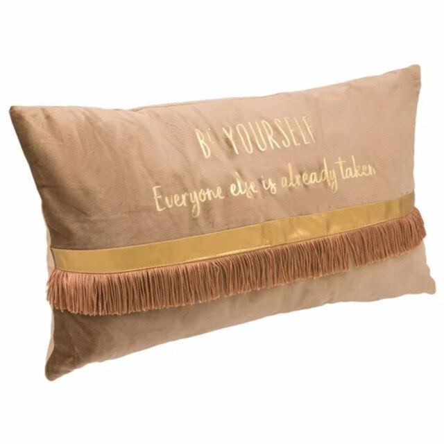 Perna decorativa Pufo Be Yourself cu fermoar, 48 x 28 cm